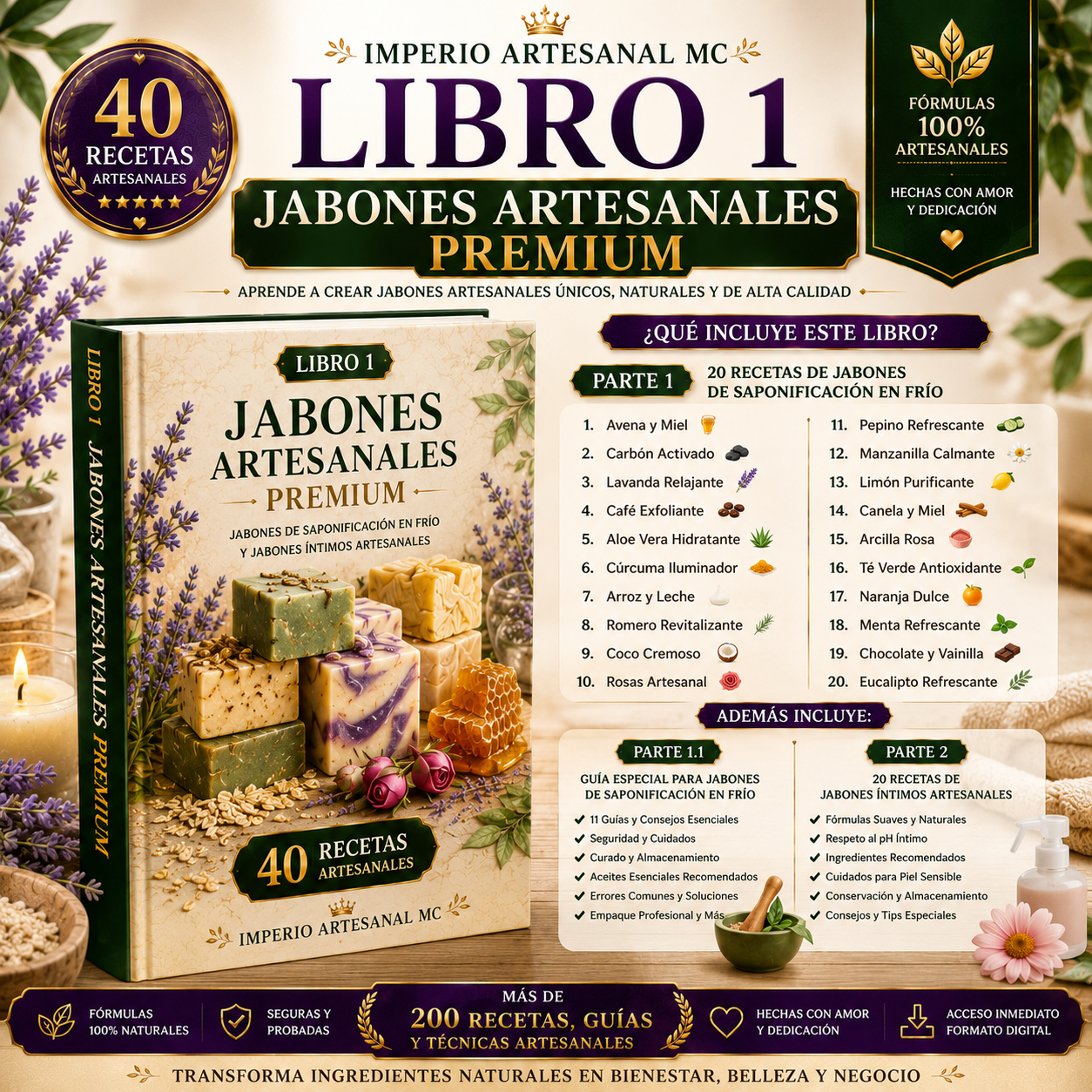 Libro 1 - Jabones Artesanales Premium